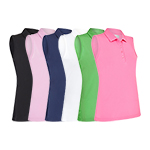 CGKSE111 Callaway Ladies Tournament Sleeveless Polo Shirt